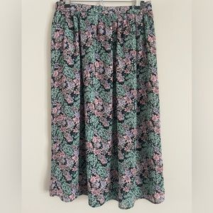 Notations spring floral skirt